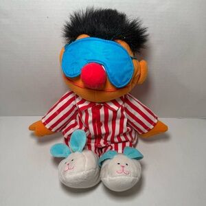 Vintage 1996 Tyco Sesame Street Sing and Snore Ernie Talking Plush